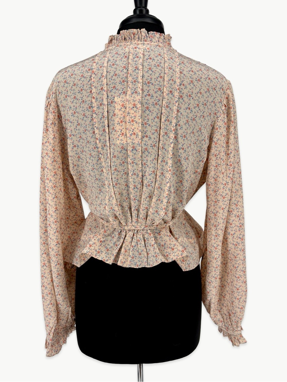 DÔEN Cézanne Silk Blouse Size Small in Peach Martha’s Garden Floral Rare NWT - Picture 3 of 14
